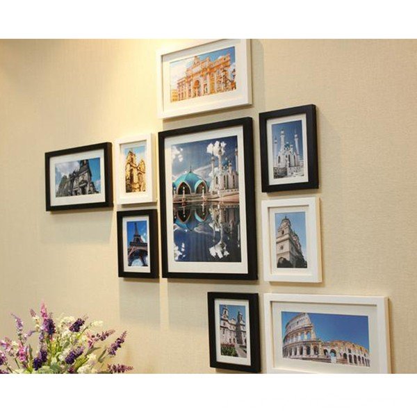 Bộ 9 khung ảnh KAD902 sẽ làm cho bức tường trong phòng khách của bạn như bừng sáng